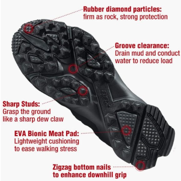 RAX Men's Peak Wolf Waterproof Hiking Boot Lightweight Backpacking Shoe - Picture 16 of 16